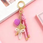 72ore Mini Golf Tennis Ball Pickleball Football Keychain Cute Bag Charms Purse Charms for Handbags Tote Bags Gift for Women