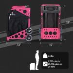 ZÜCA Rolling Pickleball Bag - Professional Touring Case for Men and Women - Portable Pickleball Sports Bag with Storage for Gear, Paddles, Accessories - Convenient Seat - Lightweight and Durable