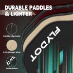 Pickleball Paddles Set of 4,USAPA Approved,4 Indoor&Outdoor Balls, Carrying Bag, 4 Cooling Towels,4 Pack Paddles,Pickleball Paddles Pack Gifts for Beginner&Pro