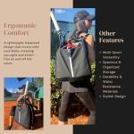 AYRES OUTDOOR Tennis Bag for Women, Designer Tennis Racket BackPack, Women Tennis Bag, Woman Pickleball BackPack, Tennis Bags 2 Rackets (Black)