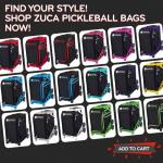 ZÜCA Rolling Pickleball Bag - Professional Touring Case for Men and Women - Portable Pickleball Sports Bag with Storage for Gear, Paddles, Accessories - Convenient Seat - Lightweight and Durable