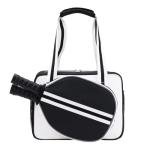 SPOENGRU PU Leather Pickleball Paddle Bag - Small Fashion Tote for Women & Men