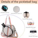 Cute Pickleball Bags for Women and Men,Pickle Ball Bag Tote，Pickleball Sling Bag