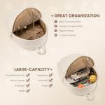 Sucipi Tennis Bags for Women, Lightweight Quilted Tennis Racket Bag, Large Capacity Tennis Backpack for Tennis Racquet, Pickleball Paddles, Badminton