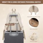 Sucipi Tennis Bags for Women, Lightweight Quilted Tennis Racket Bag, Large Capacity Tennis Backpack for Tennis Racquet, Pickleball Paddles, Badminton