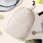 Sucipi Tennis Bags for Women, Lightweight Quilted Tennis Racket Bag, Large Capacity Tennis Backpack for Tennis Racquet, Pickleball Paddles, Badminton