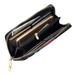 SMBOE Pickleball Ice Cream Drip Game Day Womens Long Purse Leather Hand Wallet Zipper Travel Coin Purse Credit Card 7.5X4.1 Inch