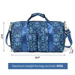 Boulder Bee Crossbody Pickleball Bags, Pickleball Sport Sling Bag for Women, Duffel Bags w Wet Pocket & Shoes Compartment, with Racquet/Paddle Holder (Blue)