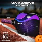 Pickleball-Paddles-Set of 4 or 2 Rackets by JoncAye, USAPA Approved Pickle-Ball Equipment with Balls, Bag, Accessories, Fiberglass Graphite Pickleball Racquet Set for Men, Women