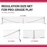 Swiftnet 2.1 Portable Pickleball net System - Durable and Lightweight Pickle Ball Net for Indoor and Outdoor Use Pickleball Nets for Competitive and Recreational Play