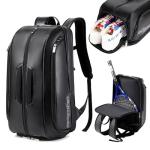 CCGTIOR Tennis Bags Convertible Padel Backpack - Duffle Bag For Paddles & Pickleball Accessories - Laptop Sleeve, Ball Sleeve, Fence Hook, Easy Access,Shoe Compartment (Black)