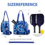 ROYALFAIR Pickleball Bag, Large Capacity, Adjustable Shoulder Strap, Neoprene, Blue