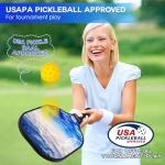 Pickleball Paddles, Pickleball Paddles Set of 4, USAPA Approved Fiberglass, Pickle Ball Rackets, 4 Paddle, 4 Cooling Towels, 4 Balls & Carry Bag, for Men Women