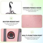 JKAOO Tennis Bags for Women, Waterproof Tennis Sling Crossbody Shoulder Backpack Holds 2 Rackets, Tennis Racket Bag for Pickleball Badminton (Pink)