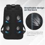 CCGTIOR Tennis Bags Convertible Padel Backpack - Duffle Bag For Paddles & Pickleball Accessories - Laptop Sleeve, Ball Sleeve, Fence Hook, Easy Access,Shoe Compartment (Black)