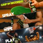 MR. KICS Basketball Shoe Grip Spray - Anti Slip Traction for Court Shoes, Shoe Grip Enhancer - 2-in-1 Cleaner with Microfiber Towel, Backpack Clip - Volleyball, Pickleball, Tennis, Badminton