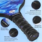 Pickleball Paddles, Pickleball Paddles Set of 4, USAPA Approved Fiberglass, Pickle Ball Rackets, 4 Paddle, 4 Cooling Towels, 4 Balls & Carry Bag, for Men Women