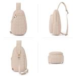 CLUCI Pickleball Bag for Women, Quilted Crossbody Bags for Women Men, Puffer Travel Sling Chest Bag