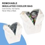 Pickleball Tote Bag for Women Men,Stylish Nylon Water-Resistant Pickleball Bag with Cooler & Paddle Sleeves Bag Large Capacity Crossbody Bags with Adjustable Shoulder Strap Fence Hook Sports Gifts