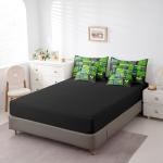 Erosebridal 7 Pieces Green Pickleball Bedding with Bed Sheets Queen,Rustic Patchwork Bed in A Bag for Kids Boys Girls,Extreme Sports Ball Game Comforter Set for Teens Adults,Pickleball Life Quilt