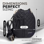 IZARI Designer Pickleball Bags for Women with Fence Hook | Original Quilted Pattern Pickle Ball Tote, Small Pickleballs Paddle Bag