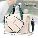 Pickleball Tote Bag with Shoe Compartment and Paddle Storage – Large Capacity Lightweight Pickleball Bag for Women & Men with Water Bottle Holder