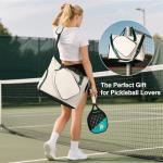 Pickleball Tote Bag with Shoe Compartment and Paddle Storage – Large Capacity Lightweight Pickleball Bag for Women & Men with Water Bottle Holder