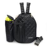 IZARI Designer Pickleball Bags for Women with Fence Hook | Original Quilted Pattern Pickle Ball Tote, Small Pickleballs Paddle Bag