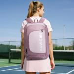 KAVIGOR Pickleball Bag, Large Pickleball Backpack Holds 4 to 6 Paddles, Shoes Compartment & Wet/Dry Pocket (9 Pockets), Charge Port