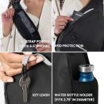 Sherpani Esprit, Sling Backpack, 10L Travel Bag, Shoulder Sling Purse, Crossbody Backpack, Unisex Travel Gifts, Pickleball Bag, RFID Protection, Fits 10 Inch Tablet (Raven)