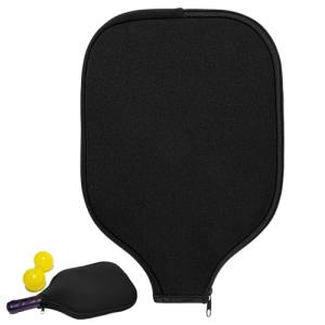 YUXIANLB Pickleball Paddle Cover, Elongated Pickleball Covers Black Pickleball Case Pickleball Paddle Bag Neoprene Sleeve for Pickleball Paddles Pickleball Racket Cover Pickleball Accessories (Black)