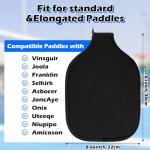 YUXIANLB Pickleball Paddle Cover, Elongated Pickleball Covers Black Pickleball Case Pickleball Paddle Bag Neoprene Sleeve for Pickleball Paddles Pickleball Racket Cover Pickleball Accessories (Black)