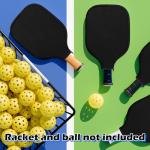 YUXIANLB Pickleball Paddle Cover, Elongated Pickleball Covers Black Pickleball Case Pickleball Paddle Bag Neoprene Sleeve for Pickleball Paddles Pickleball Racket Cover Pickleball Accessories (Black)