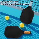YUXIANLB Pickleball Paddle Cover, Elongated Pickleball Covers Black Pickleball Case Pickleball Paddle Bag Neoprene Sleeve for Pickleball Paddles Pickleball Racket Cover Pickleball Accessories (Black)