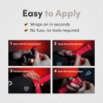 CRBN Pickleball - Drytec™ Overgrips - Pickleball Paddle Grip Tape - Absorbs Shock & Moisture - 4-Pack, Black