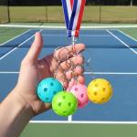 Gsbnjuy 8 Pack Pickleball Keychain Set Fun Purse Charms Gifts Mini Pickleball Lovers Key Chain Ornament Cute Tennis Ball Keychain for Men Women Sports Team Accessories Party Backpack Decor