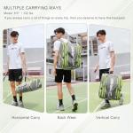 TILDOSAC Versatile Pickleball Backpack For Sport, Large Paddles Duffle Bag With Shoes Compartment For Travel (Grey)