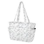 VIGTRO Pickleball Paddles Balls Women Puffer Tote Bag with Compartments, Reusable Quilted Handbag Shoulder Bag with Zipper for Travel, Work, Gym, Shopping