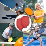 2 Pcs Pickleball Paddle Covers, Universal Case Size - 8.6 x 12.2 inches Zippered Racket Sleeve, Durable Neoprene Paddle Cover, Paddle Storage Bag for Most USAPA Standard (Black) (Black) (Red)