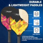 Pickleball Paddles Set of 4,USAPA Approved,4 Indoor&Outdoor Balls, Carrying Bag, 4 Cooling Towels,4 Pack Paddles,Pickleball Paddles,Gifts for Beginner&Pro