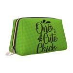 FAIOJA Pickleball Queen PVC Leather Clutch Zipper Makeup Bag For Women (Large) Portable Toiletry Bag With Divided Pockets Travel Storage Pouch