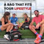 LOB Pickleball Bags for women men Tote Carry Bag with Bottle Holders, Fits 2 Paddles, 2pc Accessories (Pouch, Mesh Ball Bag), Durable Lightweight, Black