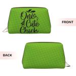 FAIOJA Pickleball Queen PVC Leather Clutch Zipper Makeup Bag For Women (Large) Portable Toiletry Bag With Divided Pockets Travel Storage Pouch