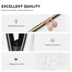 FAIOJA Pickleball Queen PVC Leather Clutch Zipper Makeup Bag For Women (Large) Portable Toiletry Bag With Divided Pockets Travel Storage Pouch