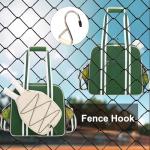 ACESAK Pickleball Bag, Pickleball Bags for Women Men Teens with Waterproof Pocket & Fence Hook, Pickleball Tote Bag for Pickleball Racquet Sports Gym Duffle, Adjustable Strap (Green）