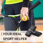 COIDEA Tennis Racket Grip Tape, 6 Pack Precut Anti Slip Tennis Grip Tape, Super Absorbent Dry Feel Tennis Grips Overgrip for Tennis, Pickleball, Black