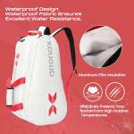 Arronax Pickleball Backpack, Duffle Bag for Pickleball Paddles, Accessories - Padded Compartment with Space for 3+ Paddles, Shoes, More, Suitable for men and women (White)