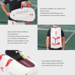 Arronax Pickleball Backpack, Duffle Bag for Pickleball Paddles, Accessories - Padded Compartment with Space for 3+ Paddles, Shoes, More, Suitable for men and women (White)