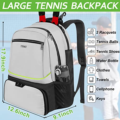 Ytonet Pickleball Bag Backpack 2 Rackets Insulated Pocket