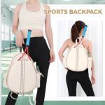 KUANG! Tennis Bag for Women Men Quilted Tennis Crossbody Backpack Tennis Racket Bag Suitable for Pickleball Tennis Badminton